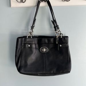 Coach Black Bag Pebble Leather